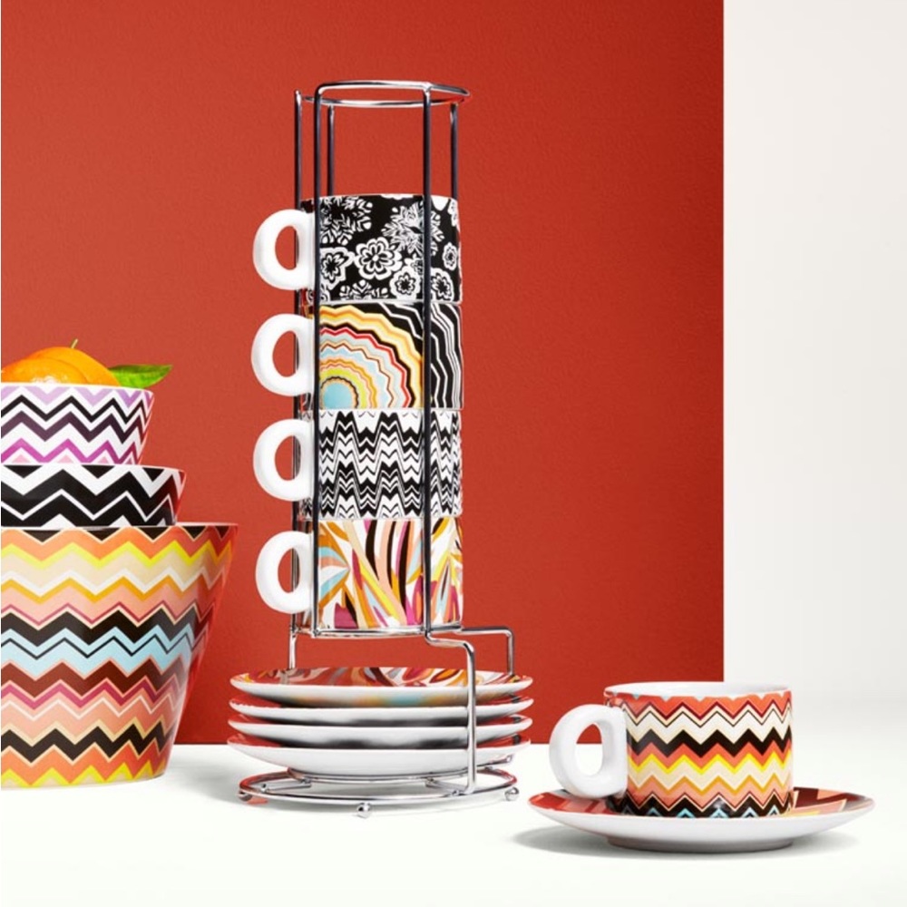 Missoni for Target | Espresso Set | Stacking Espresso Set & Spoons